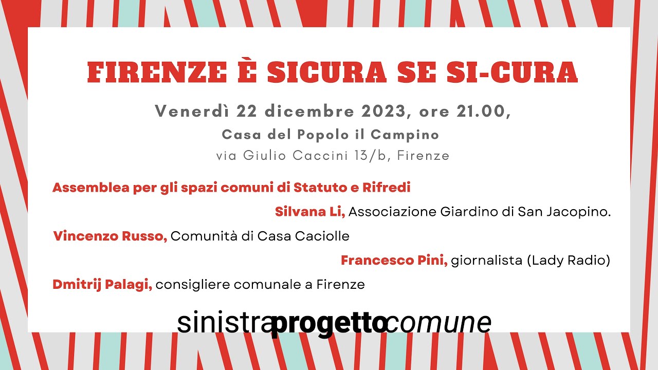 Firenze è sicura se si cura