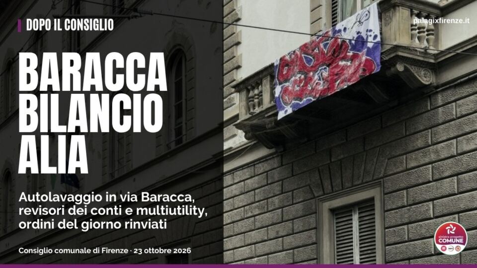 Dopo il Consiglio, 23 ottobre 2026 — autolavaggio in via Baracca, bilancio consolidato, Alia Plures