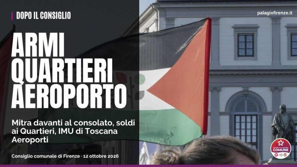 Dopo il Consiglio, 12 ottobre 2026 — mitra davanti al consolato, bilancio partecipativo ai Quartieri